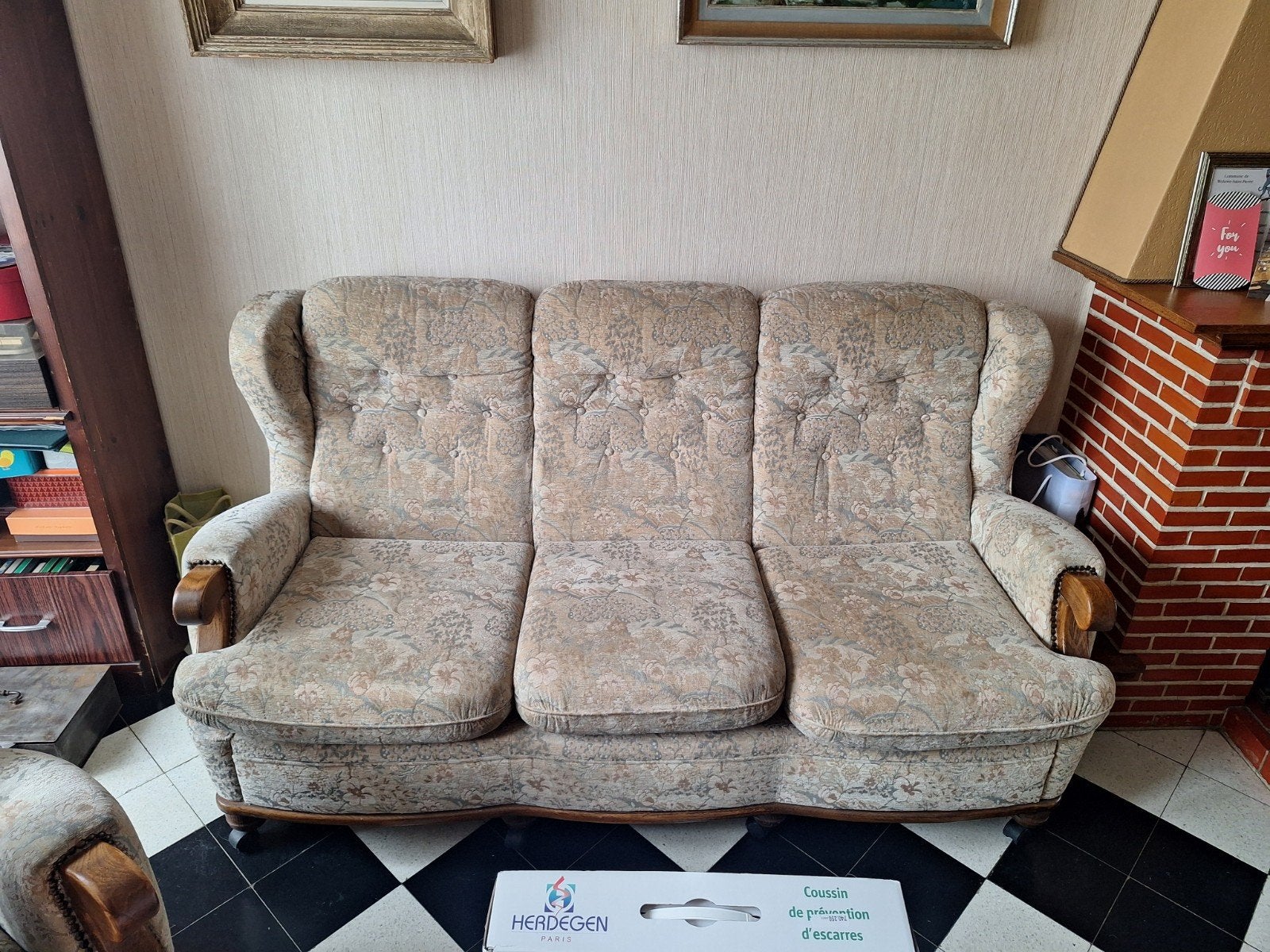 ensemble.de 2 fauteuil et 1 canapé 3places., Enlèvement