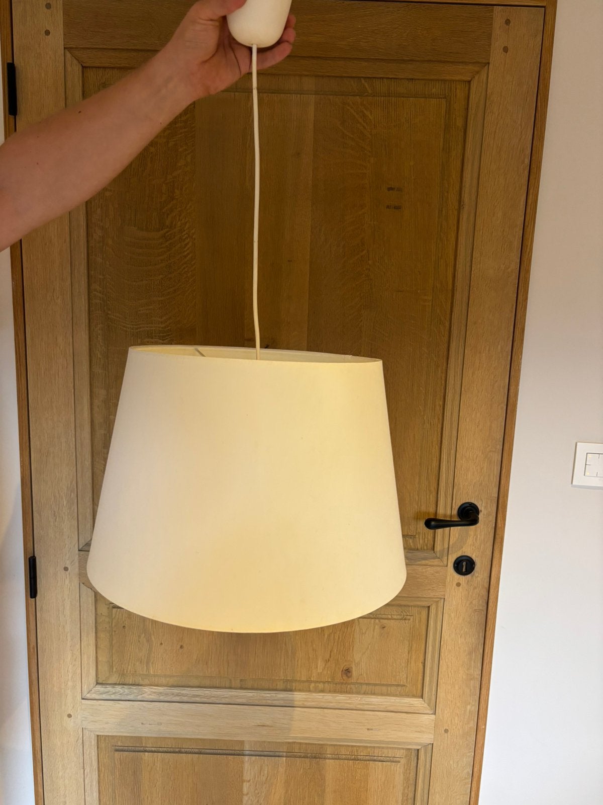 IKEA Hanglamp / Plafondlamp met Lampenkap, Ophalen, Zo goed als nieuw, Hanglamp, Kunststof
