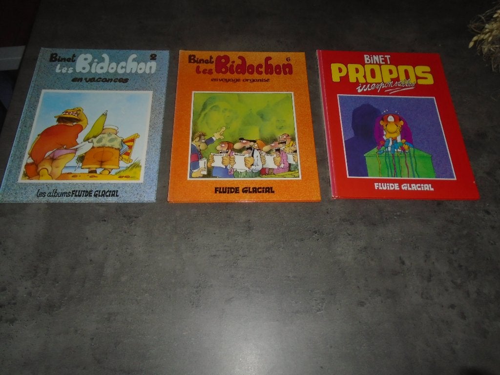 BDs - FLUIDE GLACIAL + divers (BINET, BRETECHER, GOTLIB, ..., Série complète ou Série, Enlèvement ou Envoi, Comme neuf, Binet