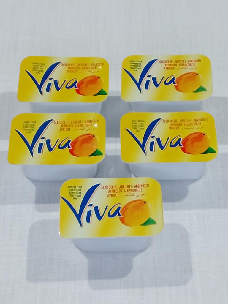 Viva Abrikozenconfituur 30g – 5 x – Ongeopend, Ophalen