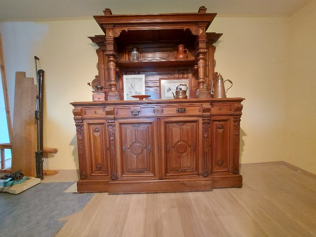 Buffet, Maison & Meubles, Armoires | Buffets, Utilisé, 150 à 200 cm, 150 à 200 cm, 50 à 75 cm, Avec tiroir(s), Avec porte(s), Chêne