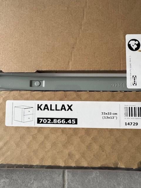 Kallax bloc portes, tiroirs, étagère blanc, Neuf, 25 à 50 cm, Avec tablette(s), Enlèvement