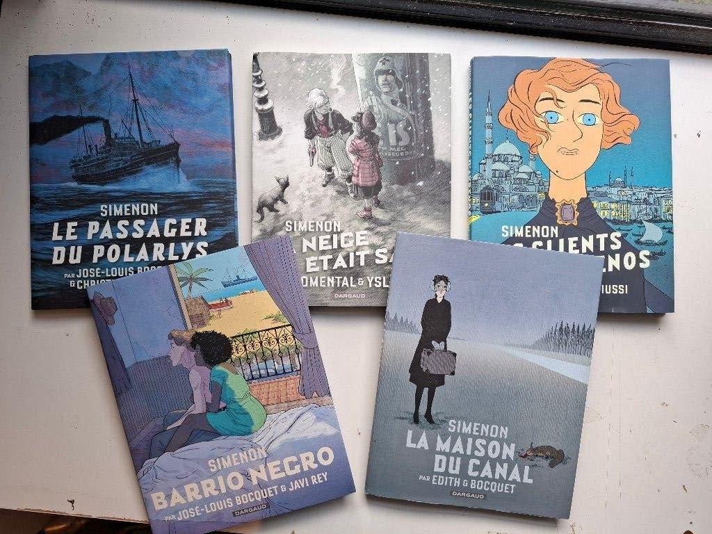 SIMENON TOMES 1 à 5 SERIE COMPLETE AVEC JAQUETTE TOUS EO, Série complète ou Série, Enlèvement ou Envoi, Comme neuf
