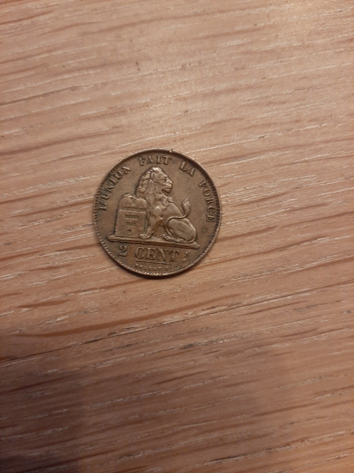 Leopold I  1859 2 centiem, Ophalen of Verzenden