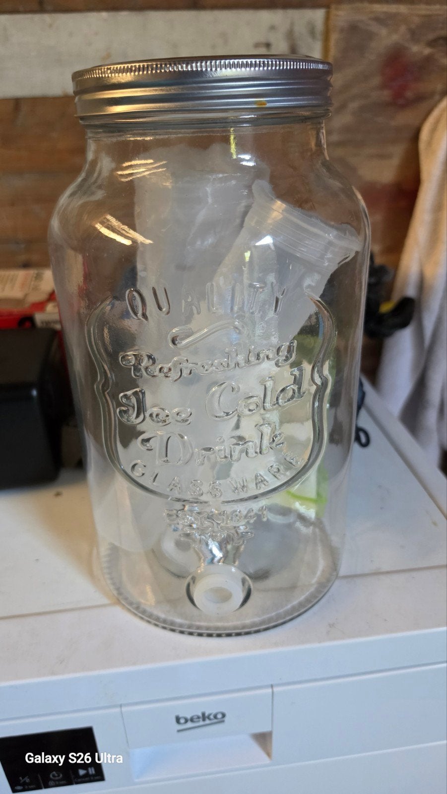 2 distributeurs de boissons Alessandro 10e p/s, Maison & Meubles, Verre, Enlèvement ou Envoi
