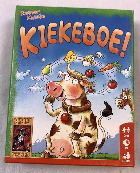 999 Games Kiekeboe Kaartspel Reiner Knizia Gezelschapsspel, Hobby en Vrije tijd, Gezelschapsspellen | Bordspellen, Zo goed als nieuw