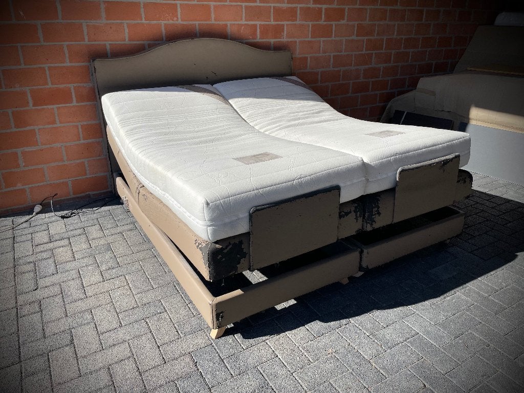 Elektrisch verstelbare boxspring 180cm, Enlèvement, Utilisé, 180 cm, 200 cm