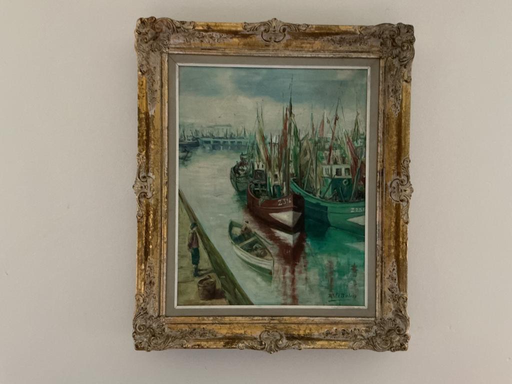 Lot 5.Peinture l'huile R. Van d Bulcke.400/500 - 550/650 mm., Antiquités & Art, Art | Peinture | Classique, Enlèvement ou Envoi