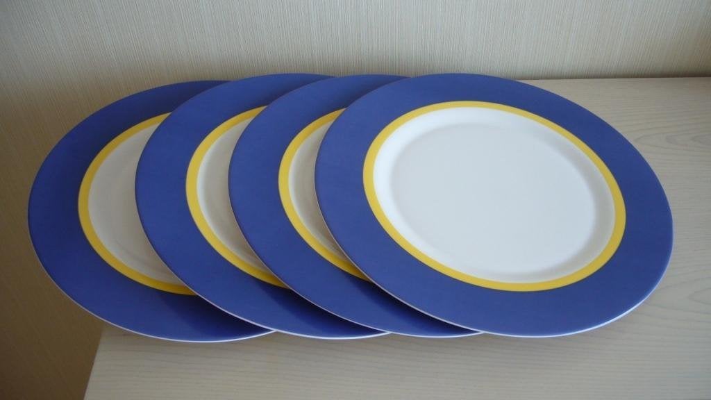 ASSIETTES PLATES RONDES EN ARCOPAL, Neuf, Vintage, Enlèvement, Porcelaine