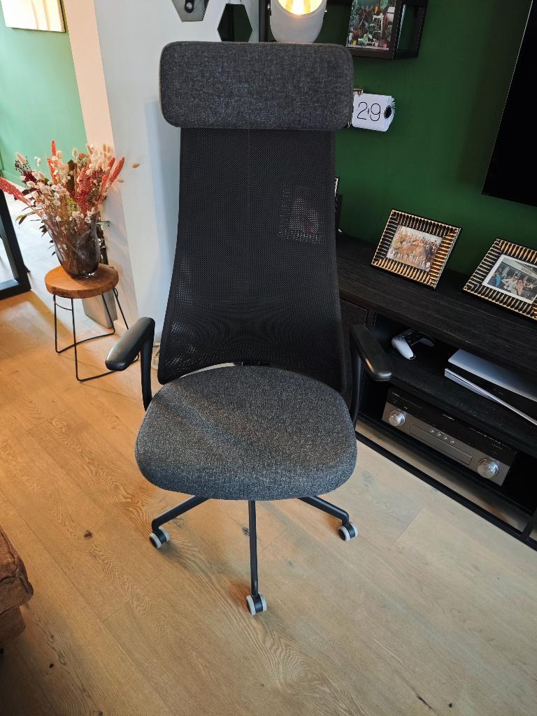 Bureaustoel IKEA Jarvfjallet, Maison & Meubles, Chaises de bureau, Comme neuf, Chaise de bureau, Gris, Ergonomique, Enlèvement