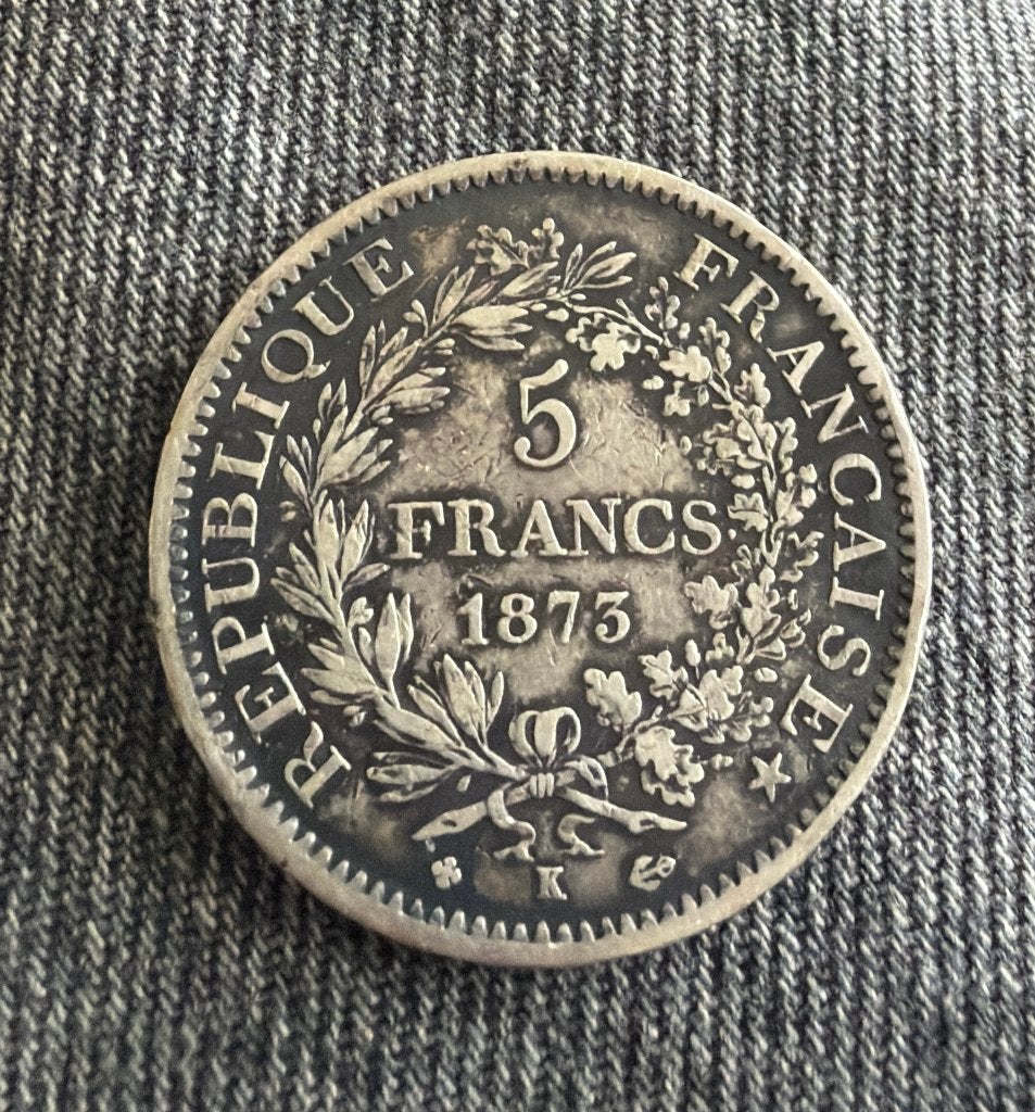 Pièce de 5 Francs Hercule en argent, Enlèvement ou Envoi, France, Argent