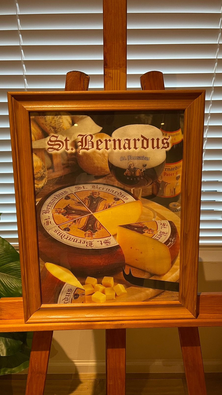 Sint Bernardus reclame., Ophalen, Zo goed als nieuw, Reclamebord