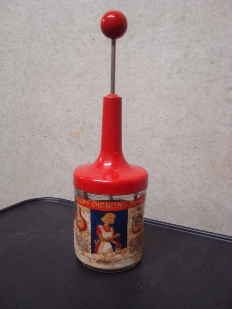 coupe oignons vintage, Verre, Rouge, Autres types, Comme neuf