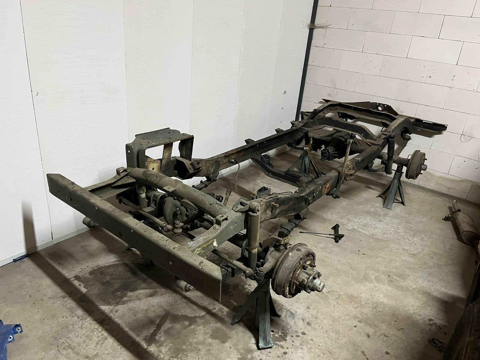 Willys jeep chassis, Enlèvement, Jeep
