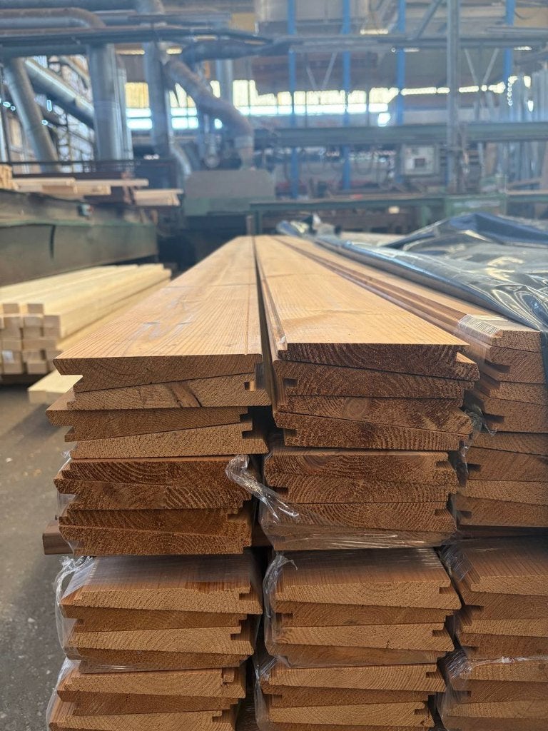 Restpartij Hotpine gevelbekleding 26x140mm Zweeds rabat, Doe-het-zelf en Bouw, Hout en Planken, Ophalen, 25 tot 50 mm, Grenen
