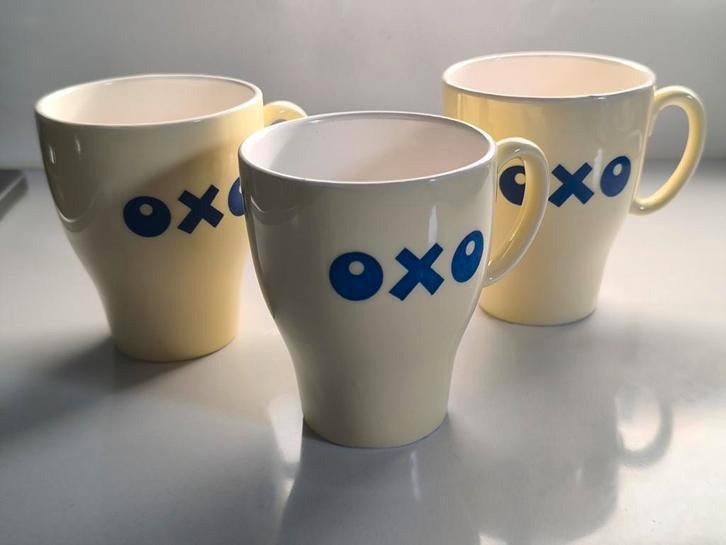 3 vintage OXO tassen, Enlèvement ou Envoi