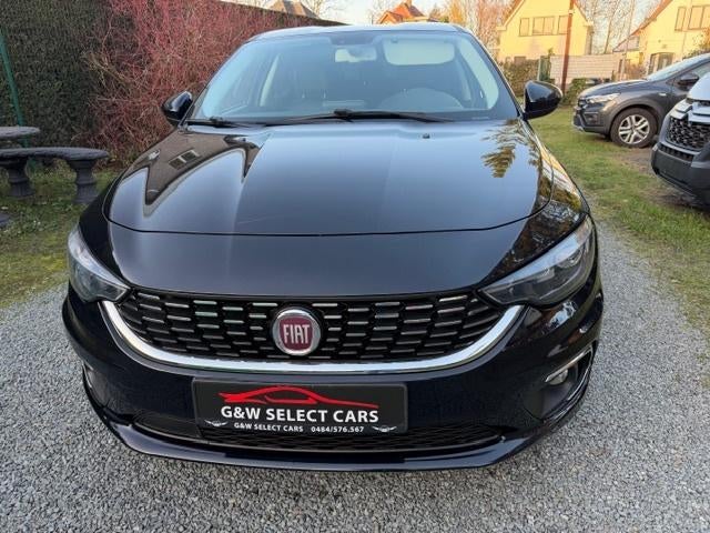 Fiat Tipo 1.4 *Lounge*12/2020*27.700km*Garantie*Topstaat!!, Auto's, Fiat, Zwart, Leder, Bedrijf, USB