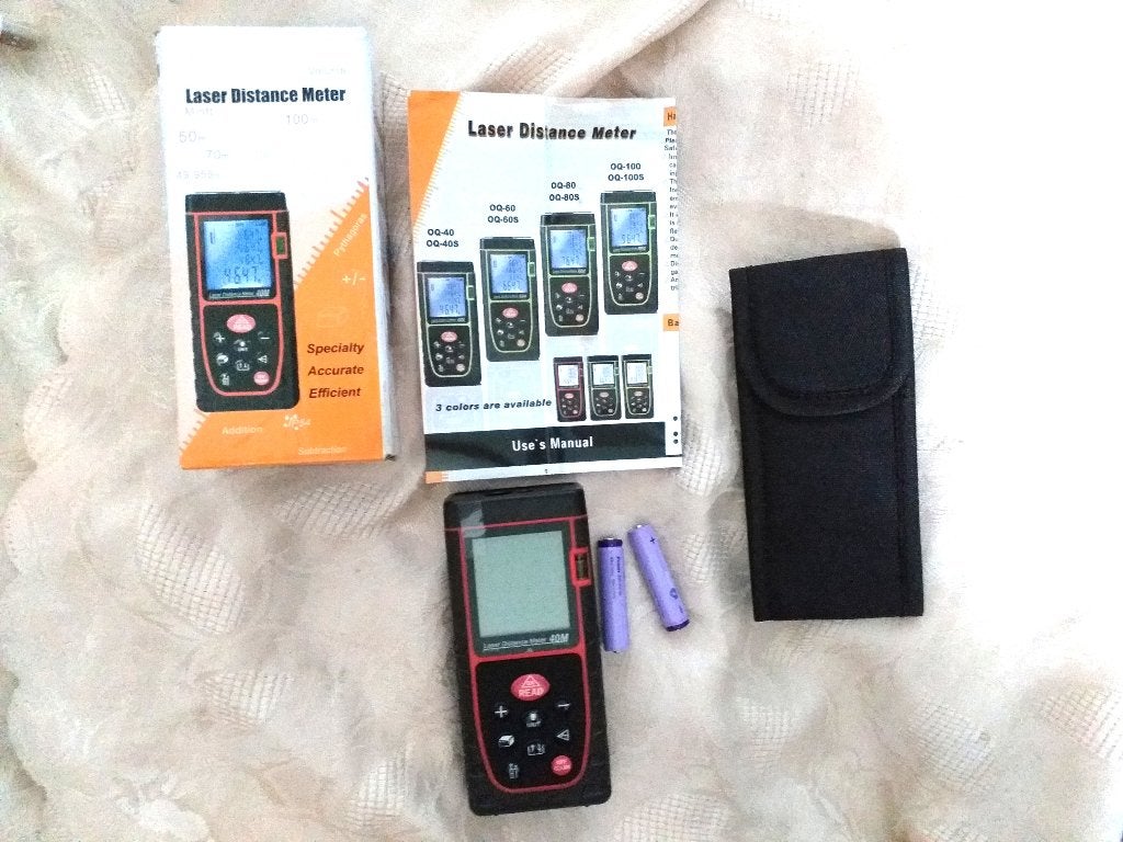 LASERAFSTANDSMETER 40m, Doe-het-zelf en Bouw, Ophalen of Verzenden, Afstand