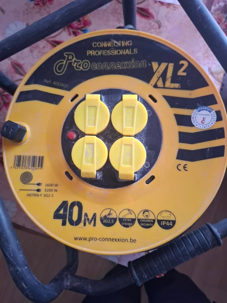 Rallonge electrique., Enlèvement