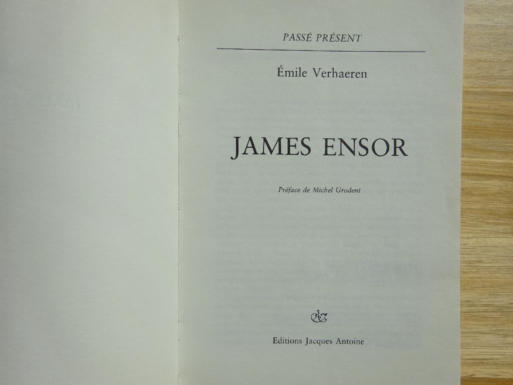 James Ensor, 1980 Emile Verhaeren, Passé Présent, Boeken, Ophalen of Verzenden, Gelezen, Schilder- en Tekenkunst, Emile Verhaeren