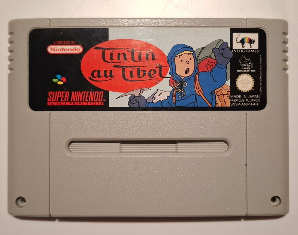 Tintin Au Tibet / Kuifje In Tibet (Super Nintendo Spel), Games en Spelcomputers, Ophalen