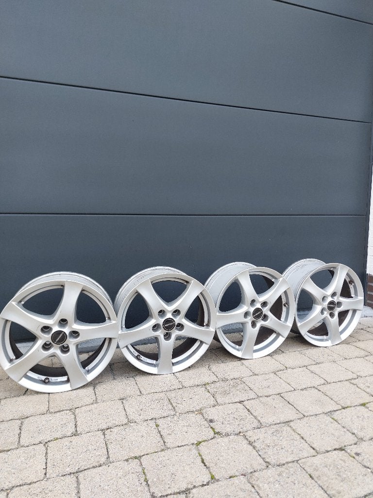 Set van 4 Borbet Alu Velgen 16  - KBA 48392, Autos : Pièces & Accessoires, Pneus hiver, 16 pouces, Enlèvement, Utilisé