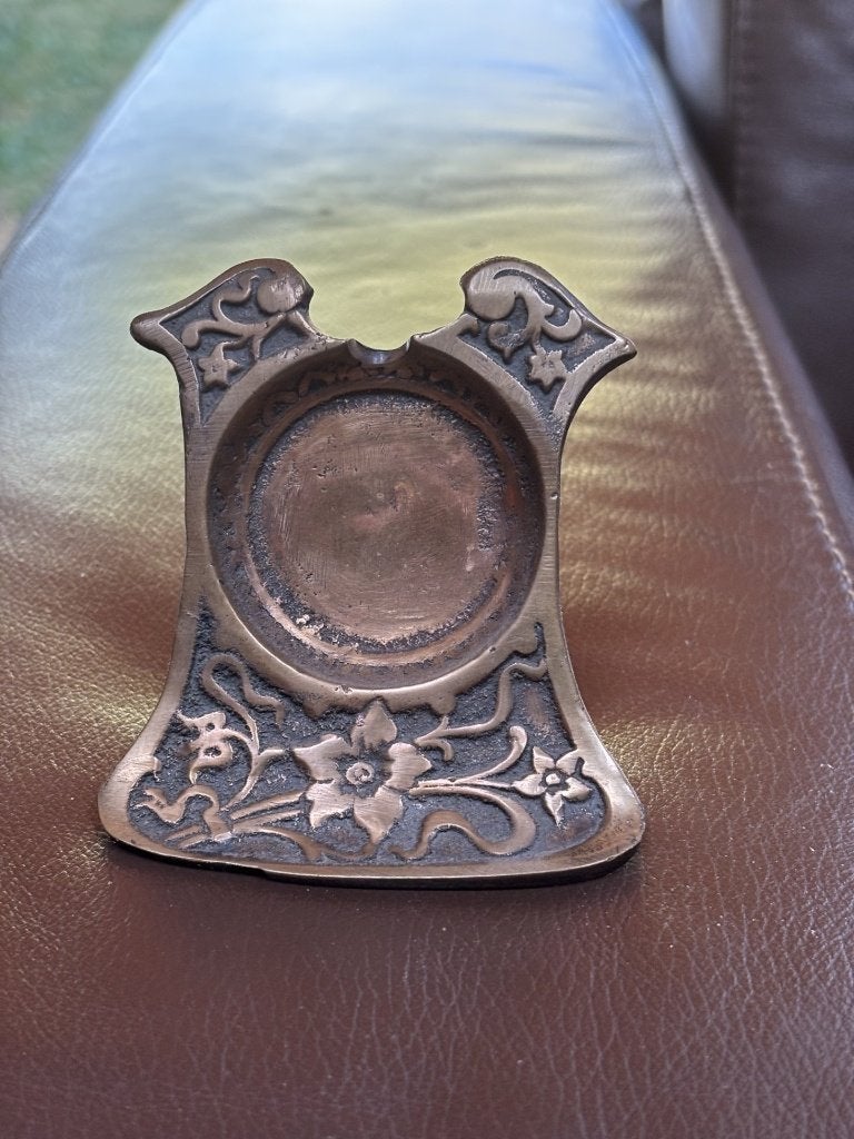 Porte montre à gousset en bronze art nouveau, Enlèvement, Comme neuf, Ustensile