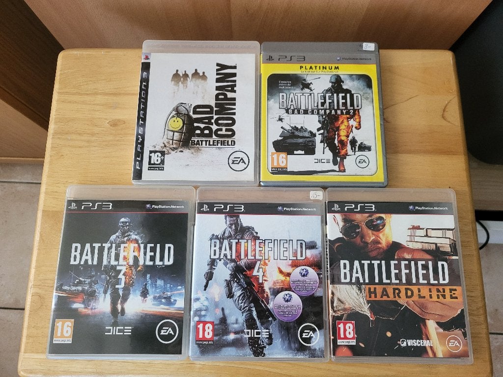 Lot jeux PS3 Battlefield, Enlèvement, Aventure et Action, À partir de 18 ans