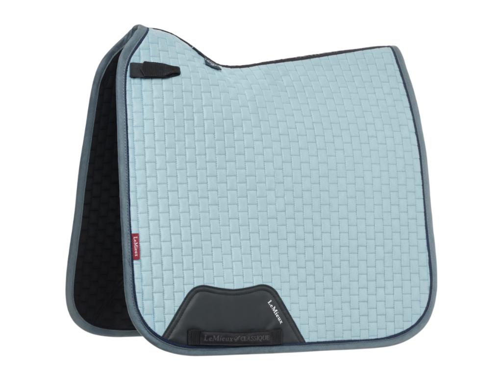 LeMieux Suede dressuur dekje Glacier Full SALE!, Tapis de dressage, Bleu, Enlèvement ou Envoi, Lemieux