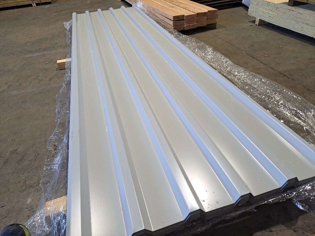 TE KOOP! Dakplaten/wandplaten(€9,25/m²): 4 meter, Nieuw, Minder dan 5 m², Metaal, Grijs