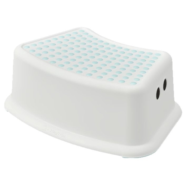 badkameraccessoire: kruk, trapje, wit, blauw, IKEA, Gebruikt, Wit, Overige typen