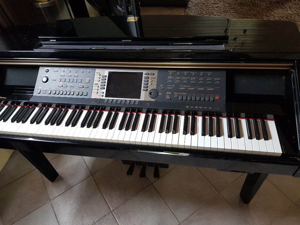 Yamaha Clavinova CVP-209 digitale piano karaoke&begeleiding, Ophalen, Gebruikt, Zwart, Piano