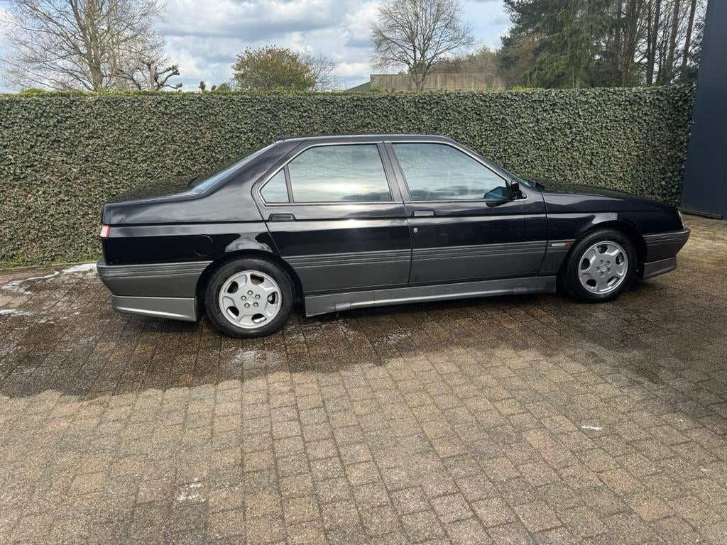 Alfa Romeo 164 Qv 3.0 v6, Autos, Cuir, 4 portes, Boîte manuelle, Noir