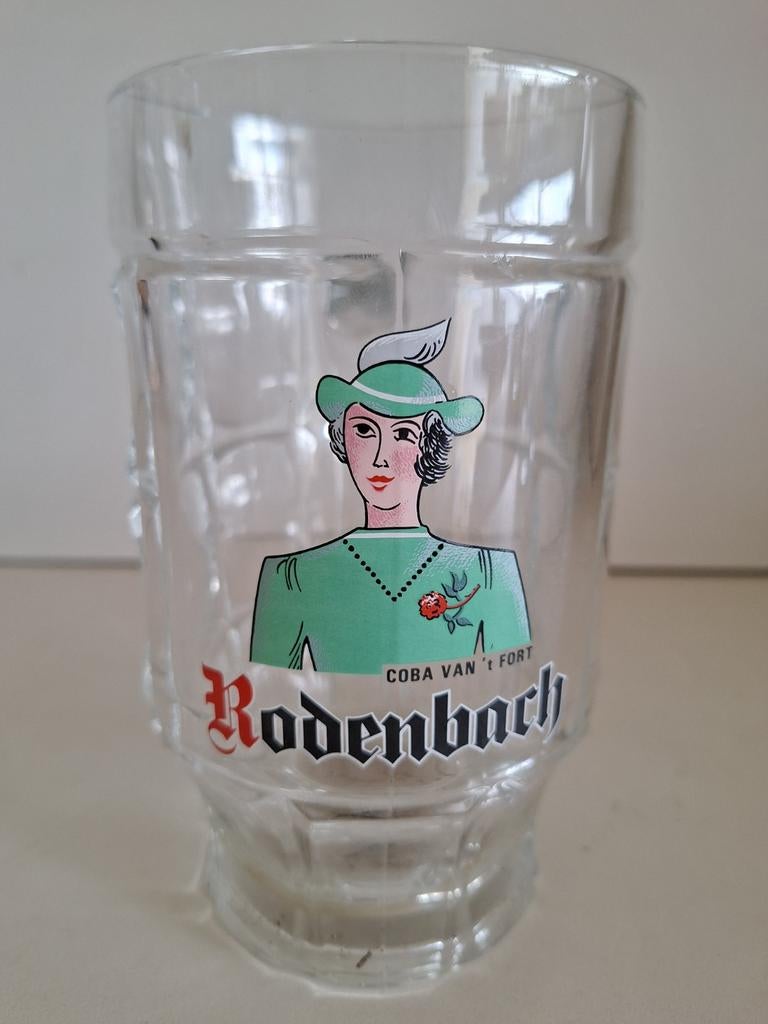 0,5 liter glazen bier pot brouwerij Rodenbach Roeselare, Verzamelen, Biermerken, Ophalen of Verzenden