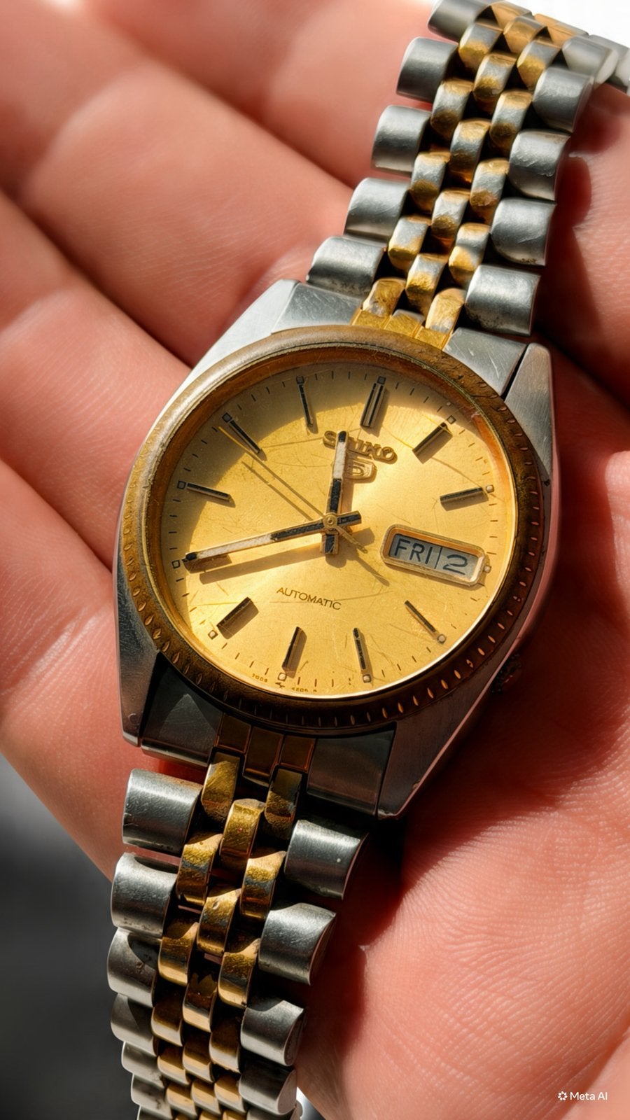 Seiko 5 vintage horloge, Handtassen en Accessoires, Horloges | Heren, Ophalen, Zo goed als nieuw, Seiko