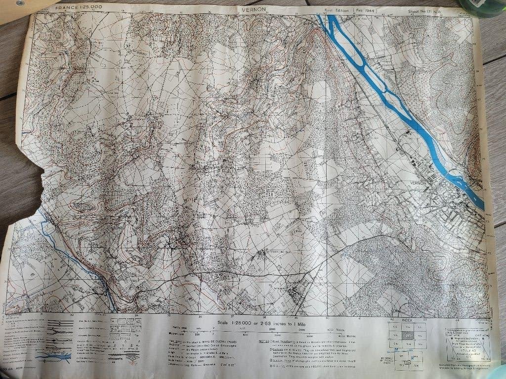 WW2 Carte Vernon, Enlèvement ou Envoi