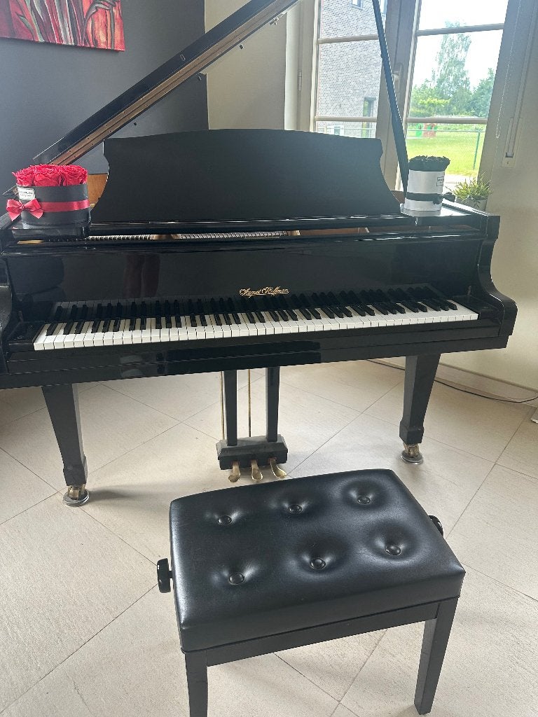 Vleugel piano, Muziek en Instrumenten, Ophalen, Gebruikt, Zwart, Piano