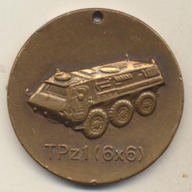 (m92) Pening TPz1 (6x6), bronzen penning, Verzamelen, Verzenden