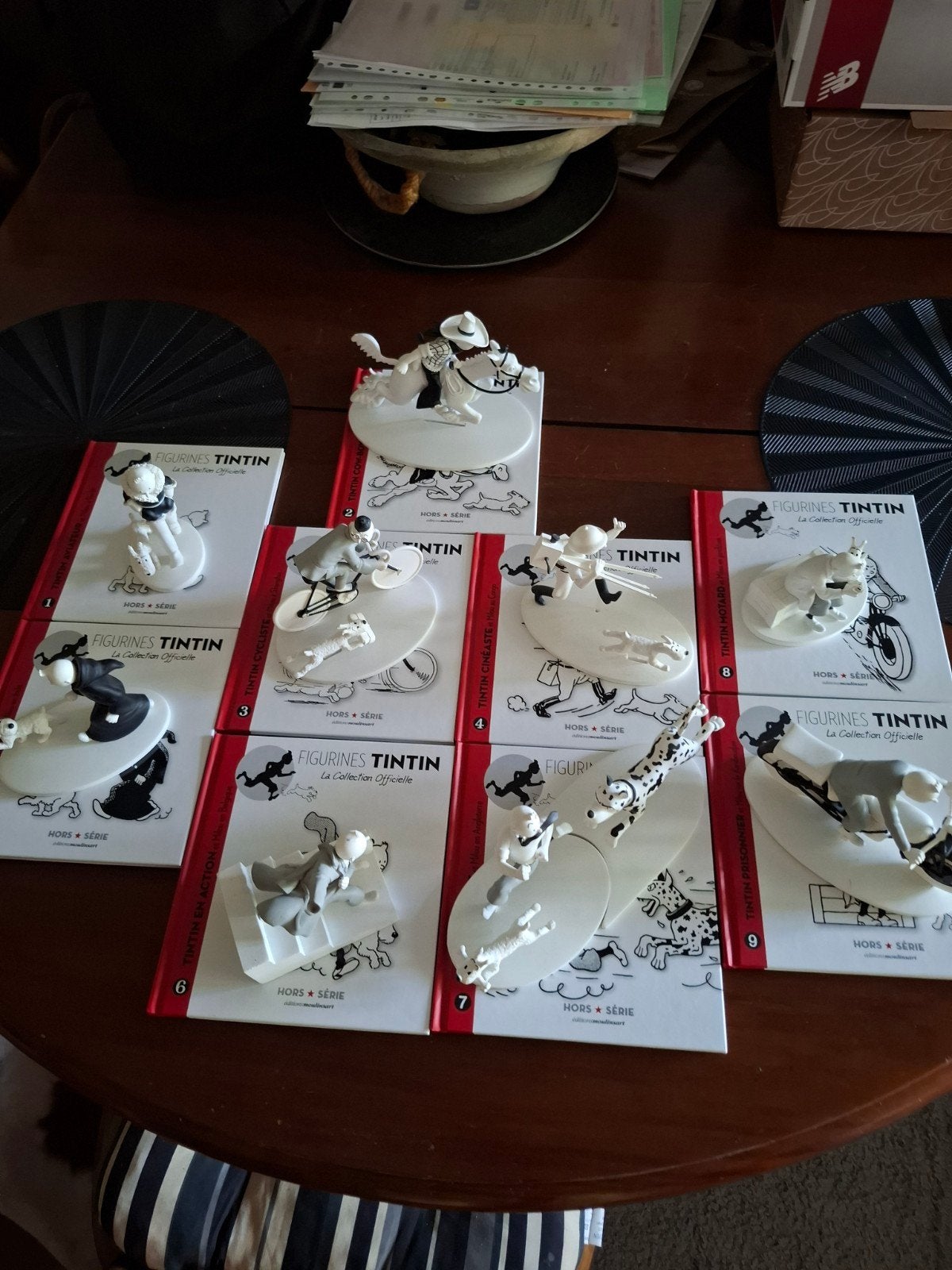 Set figuren uit de speciale collectie van Kuifje, Ophalen