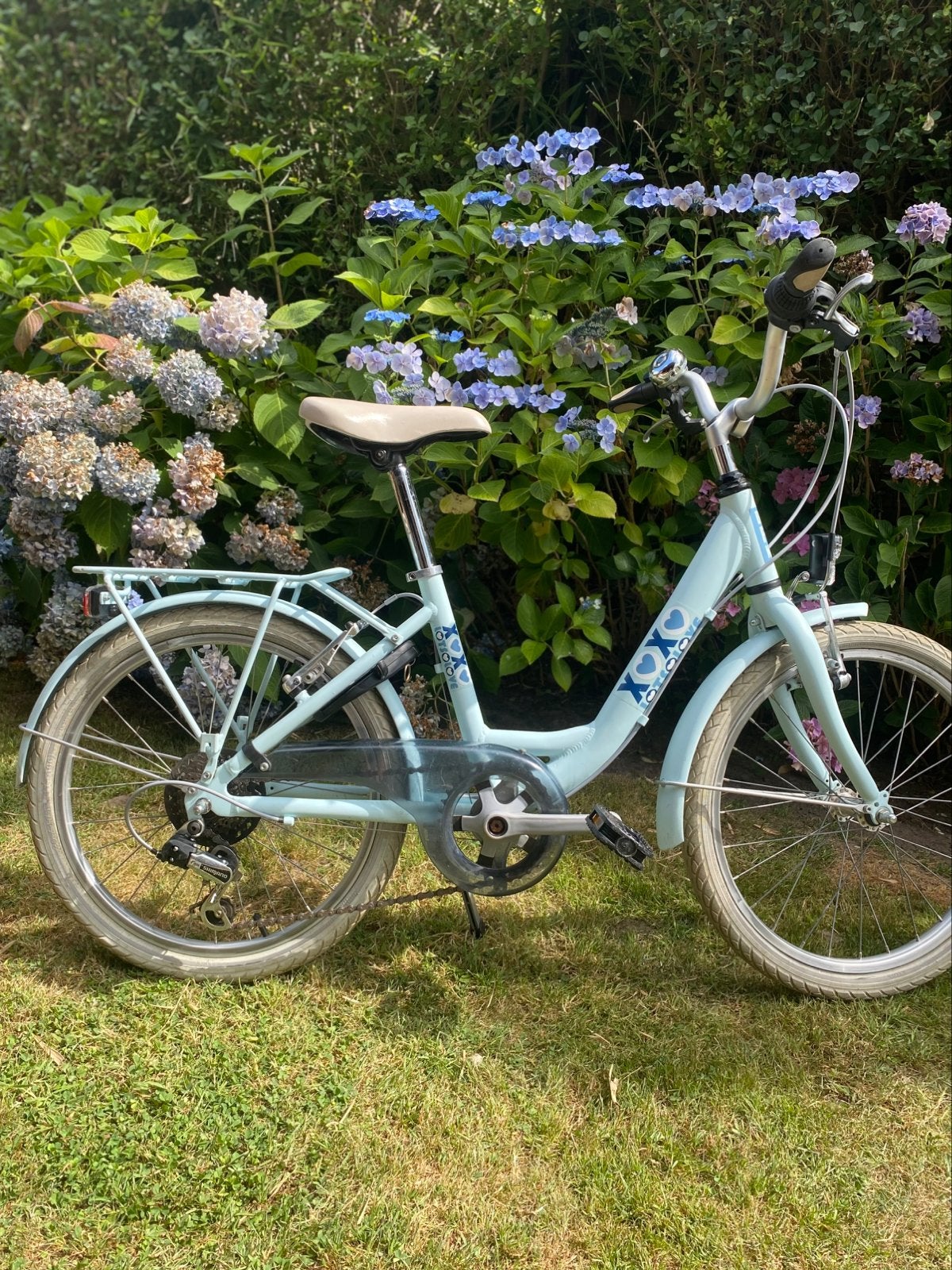 Kinderfiets meisjes 20inch, lichtblauw, Fietsen en Brommers, Fietsen | Kinderfietsjes, Ophalen, Velgrem, BikeFun Kids (BFK), 16 tot 20 inch
