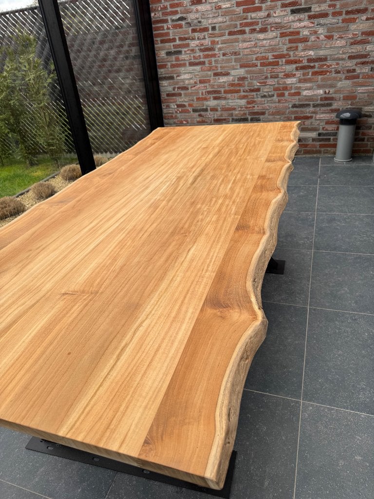 Tafel 6 personen met stoelen, Huis en Inrichting, Ophalen, Zo goed als nieuw, Vijf personen of meer