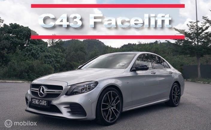 Mercedes C-klasse W205 C43 AMG Voorbumper origineel, Utilisé, Avant, Enlèvement ou Envoi, Pare-chocs