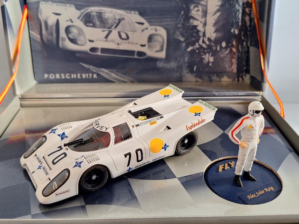 Fly Porsche 917-k Alex Soler Roig Met Metaal Figuur Ref W02, Neuf, Autres marques, Électrique, Circuit