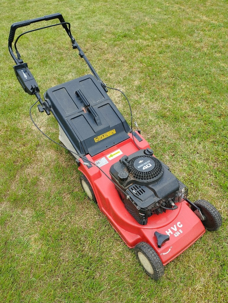 Benzine Grasmaaier, Tuin en Terras, Grasmaaiers, Ophalen, Cirkelmaaier, Gebruikt, Opvangbak