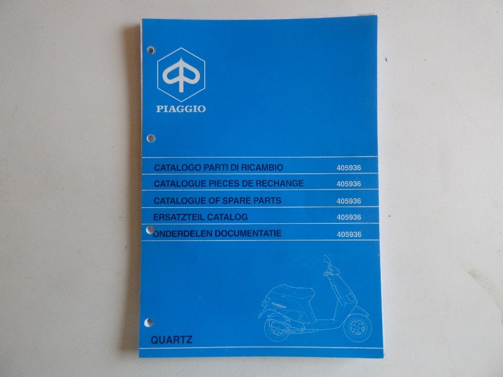 PIAGGIO QUARTZ MODEL NSP1T ONDERDELENLIJST 405936, Fietsen en Brommers, Ophalen of Verzenden