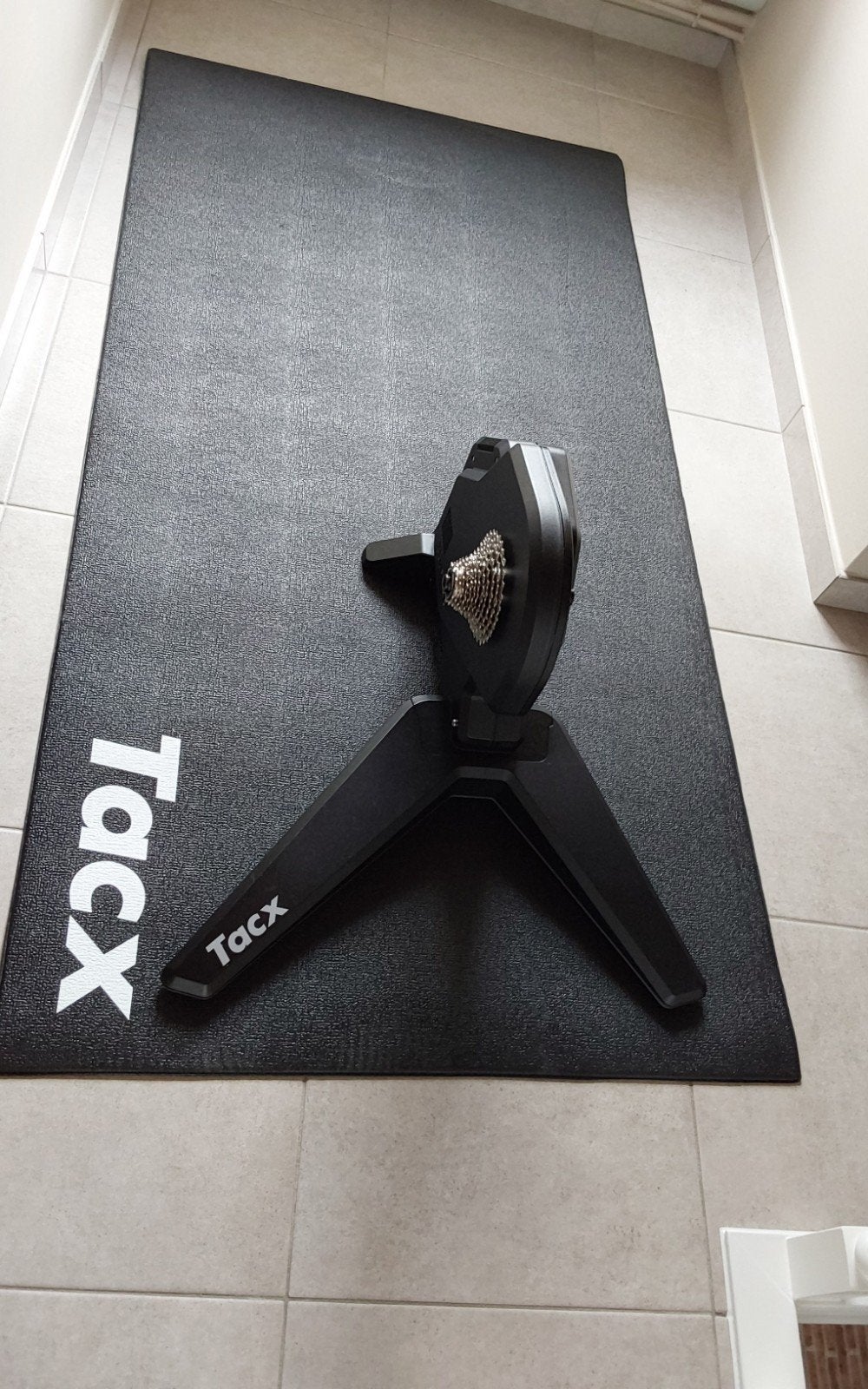 Smart trainer tacx flux s met mat in perfecte staat, Sport en Fitness, Wielrennen, Ophalen, Zo goed als nieuw, Overige typen