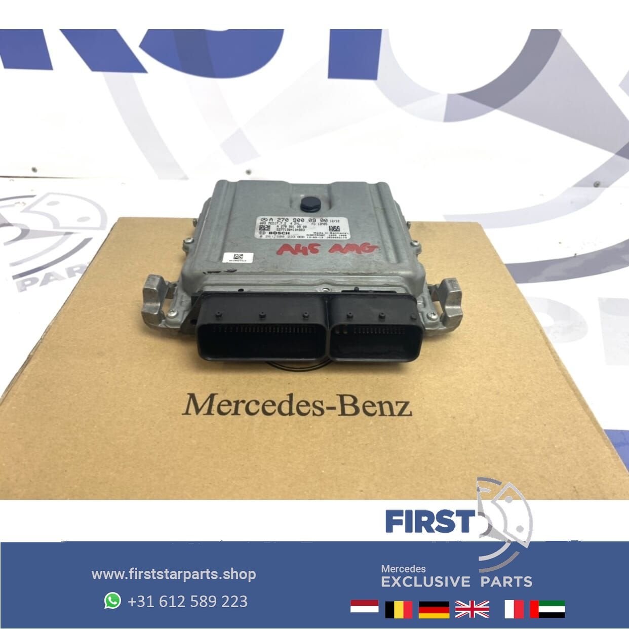 A45 AMG W176 motor ECU W117 CLA W156 GLA A2709000900 compute, Gebruikt, -, Ophalen of Verzenden, -