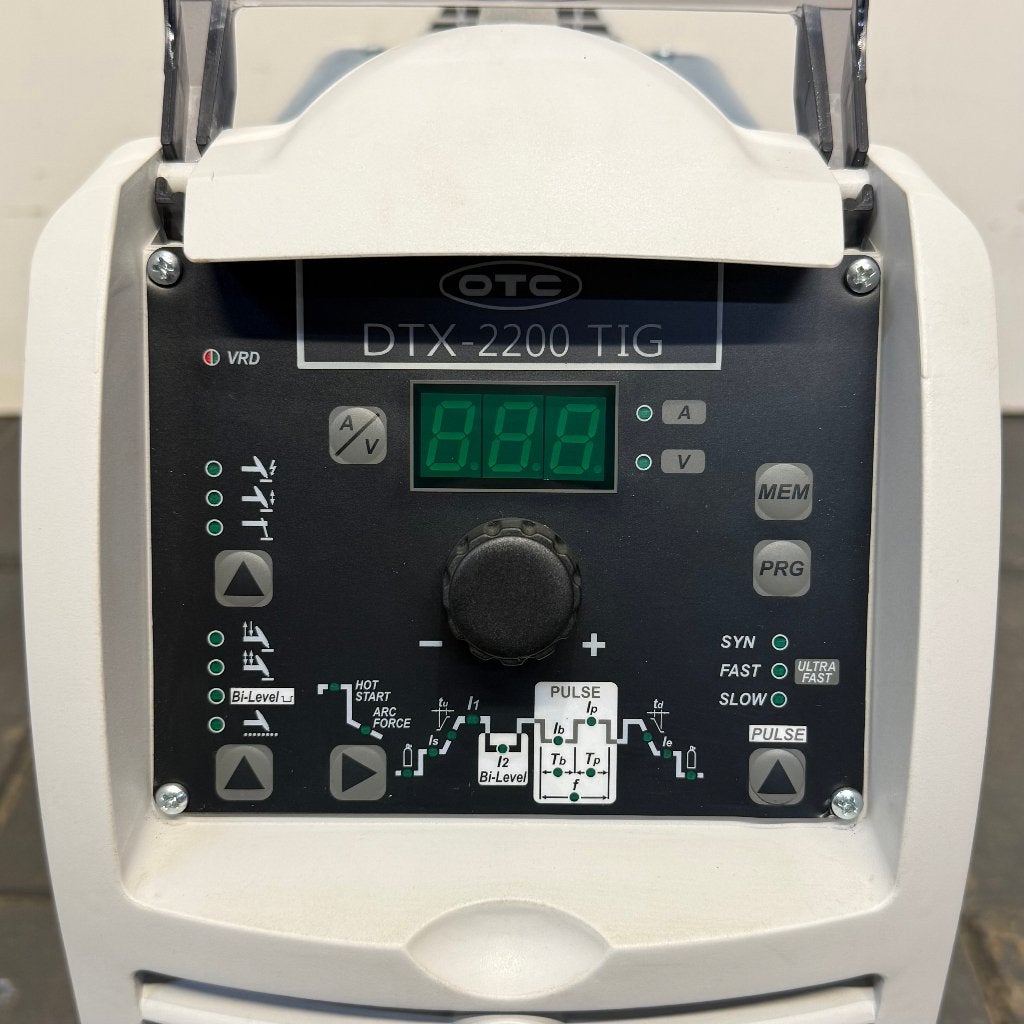 Gebruikte OTC DTX2200 Pulse Tig Laspost Lasapparaat Machine, Enlèvement ou Envoi, Comme neuf, 150 à 250 ampères, Tig