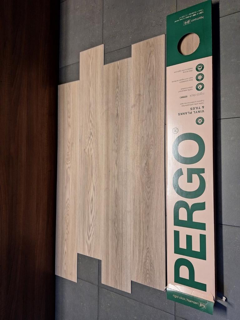 Parquet en vinyle PERGO Click, chêne, Bricolage & Construction, Enlèvement, Parquet