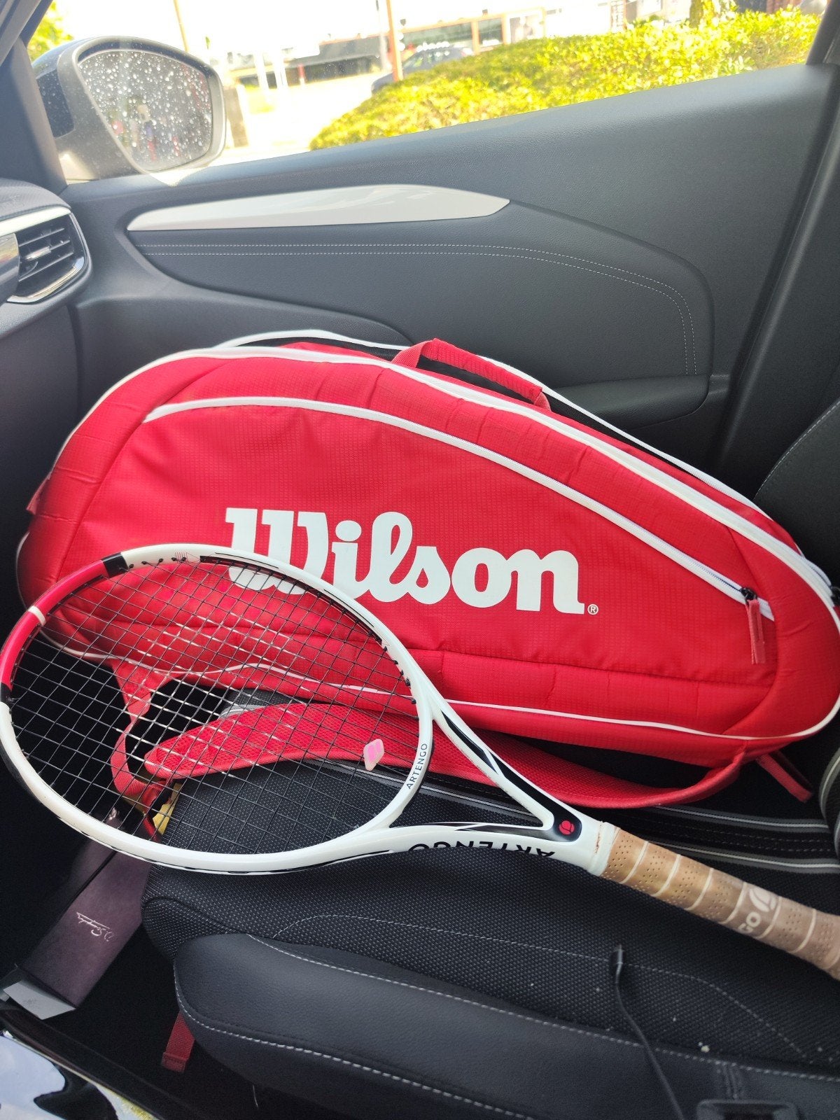 Wilson tas + Artego  racket  urgent, Sport en Fitness, Ophalen